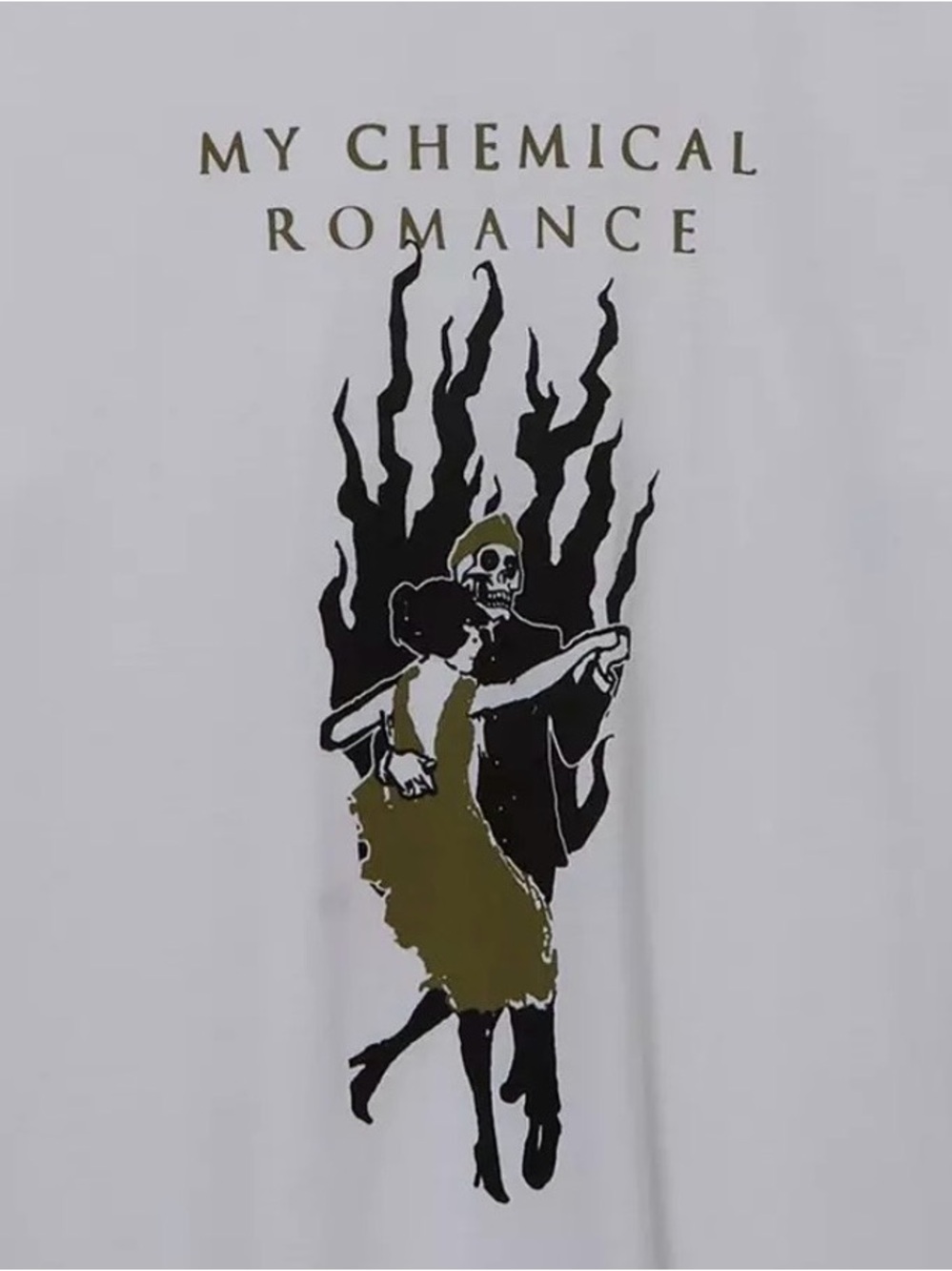 *NWT My Chemical Romance Fire Dance Graphic Tee - White - Picture 2 of 5